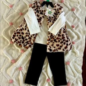 NWT! Little Me vest set